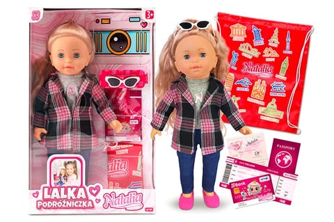 ⁨Doll Natalia the traveler 41 cm⁩ at Wasserman.eu