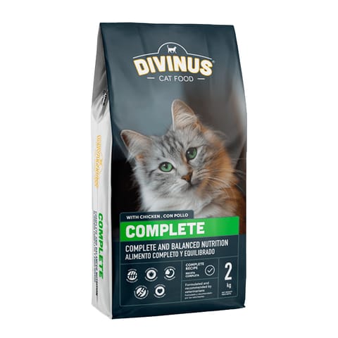 ⁨Divinus Cat Complete dla kotów dorosłych 2kg⁩ w sklepie Wasserman.eu