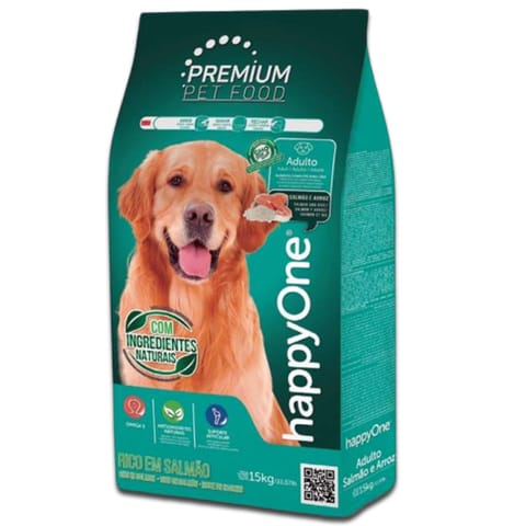 ⁨happyOne Rice & Salmon łosoś/ryż 15kg⁩ w sklepie Wasserman.eu