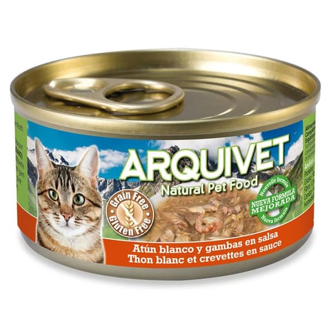 ⁨ARQUIVET Tuna with Shrimp - wet cat food - can - 80 g⁩ at Wasserman.eu