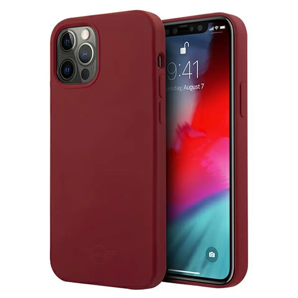 ⁨Mini MIHCP12LSLTRE iPhone 12 Pro Max 6,7" czerwony/red hard case Silicone Tone On Tone⁩ w sklepie Wasserman.eu