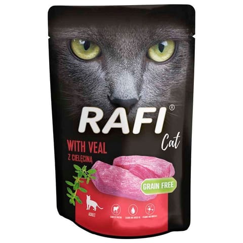 ⁨Rafi Cat saszetka cielęcina 100 g⁩ w sklepie Wasserman.eu