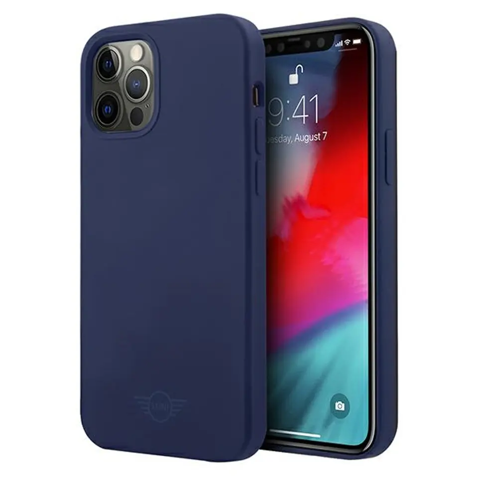 ⁨Mini MIHCP12MSLTNA iPhone 12/12 Pro 6,1" granatowy/navy hard case Silicone Tone On Tone⁩ w sklepie Wasserman.eu