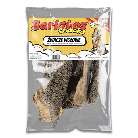 ⁨BARKITOS SNACKS Żwacze wołowe 300g⁩ w sklepie Wasserman.eu