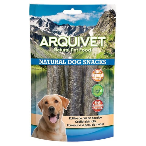 ⁨Arquivet Roladki ze skóry dorsza 70 g⁩ w sklepie Wasserman.eu