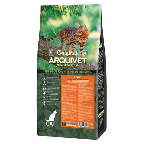 ⁨ARQUIVET CAT Original dla kotów dorosłych z kurczakiem 1,5 kg⁩ w sklepie Wasserman.eu