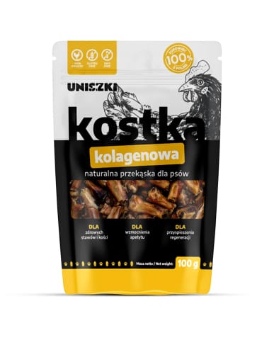 ⁨UNISZKI Kostka kolagenowa 100g⁩ w sklepie Wasserman.eu