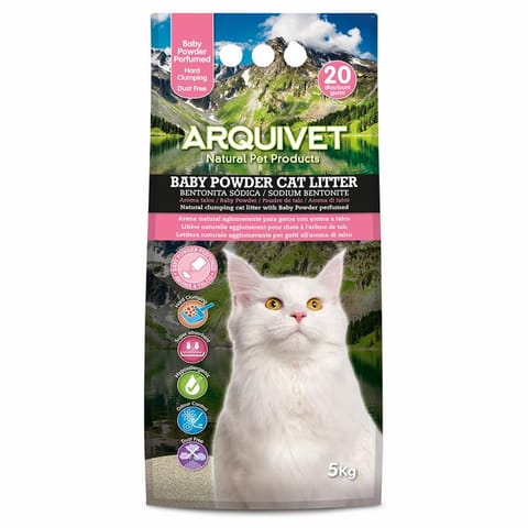 ⁨ARQUIVET Żwirek bentonitowy zbrylający BABY POWDER 10 kg⁩ w sklepie Wasserman.eu