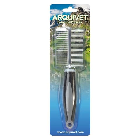 ⁨[W] ARQUIVET Podwójny metalowy grzebień 21 x 5,5 cm⁩ w sklepie Wasserman.eu