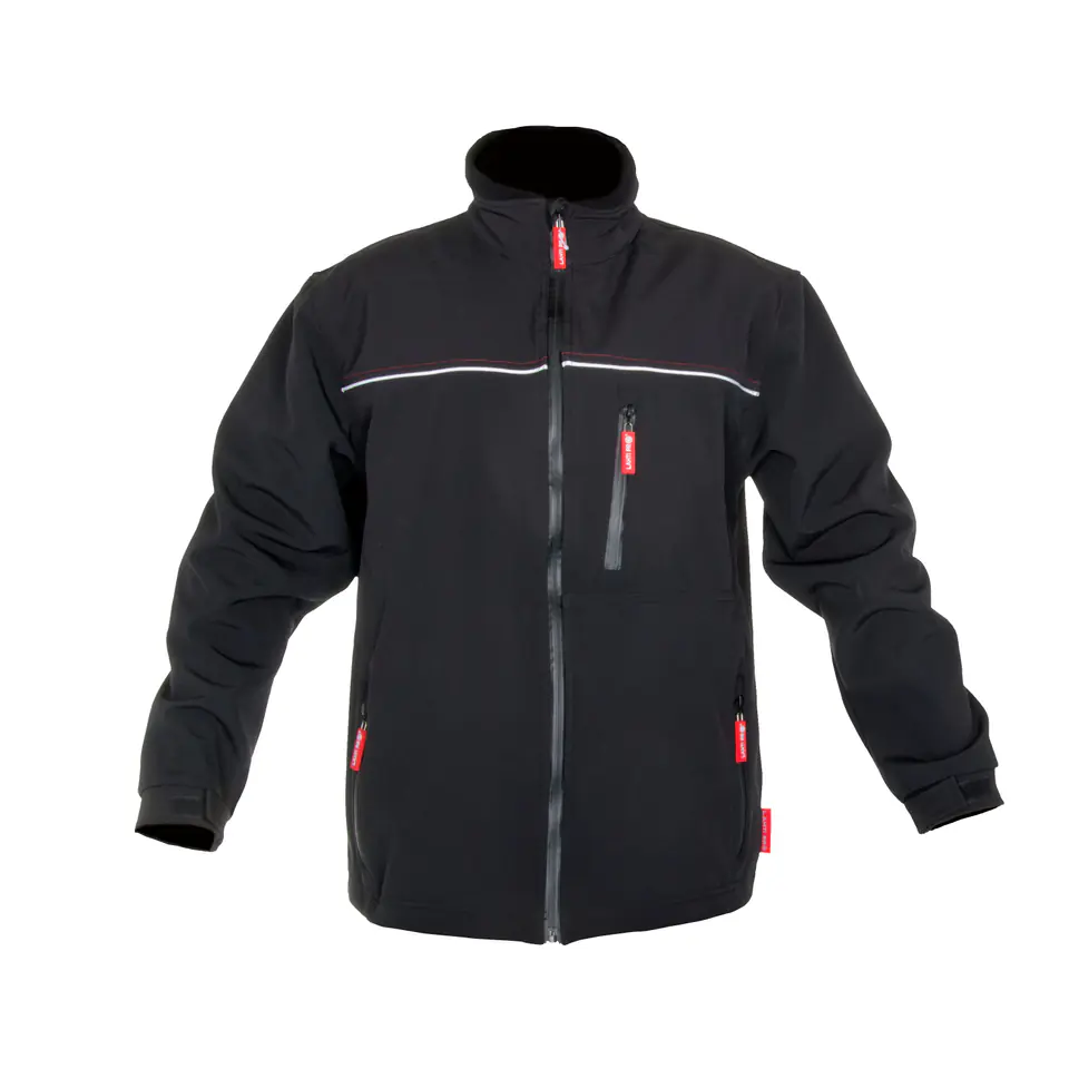 ⁨Kurtka softshell, czarna, rozm. 2xl, ce, lahti⁩ w sklepie Wasserman.eu