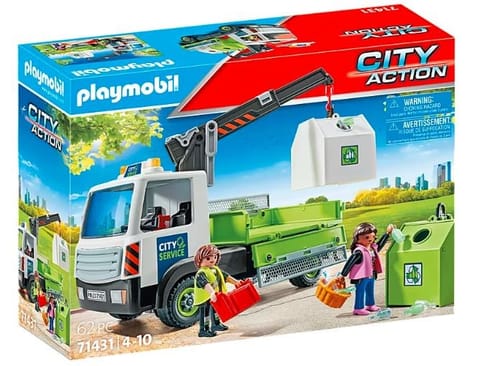 ⁨Zestaw z figurkami City Action 71431 Samochód ciężarowy z kontenerami na szkło⁩ w sklepie Wasserman.eu