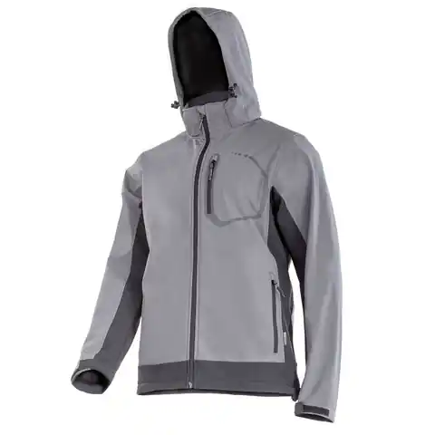 ⁨Softshell jacket with caps., gray, size. s, ce, lahti⁩ at Wasserman.eu