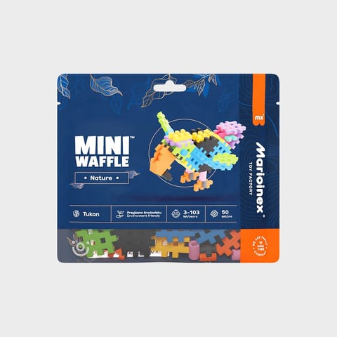 ⁨Blocks Mini Waffle Nature - Toucan 50 pcs⁩ at Wasserman.eu