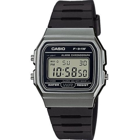 ⁨ZEGAREK MĘSKI CASIO F-91WM-1BDF (zd102d)  + BOX⁩ w sklepie Wasserman.eu