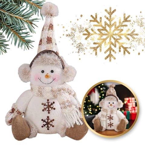 ⁨Bałwan świąteczny, BOŻE NARODZENIE 28 cm Z PLUSZU KSN170⁩ w sklepie Wasserman.eu