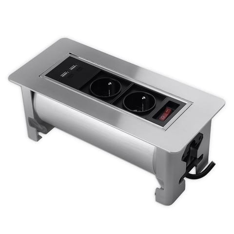 ⁨Rotary table top socket Spacetronik SPS-O24S⁩ at Wasserman.eu