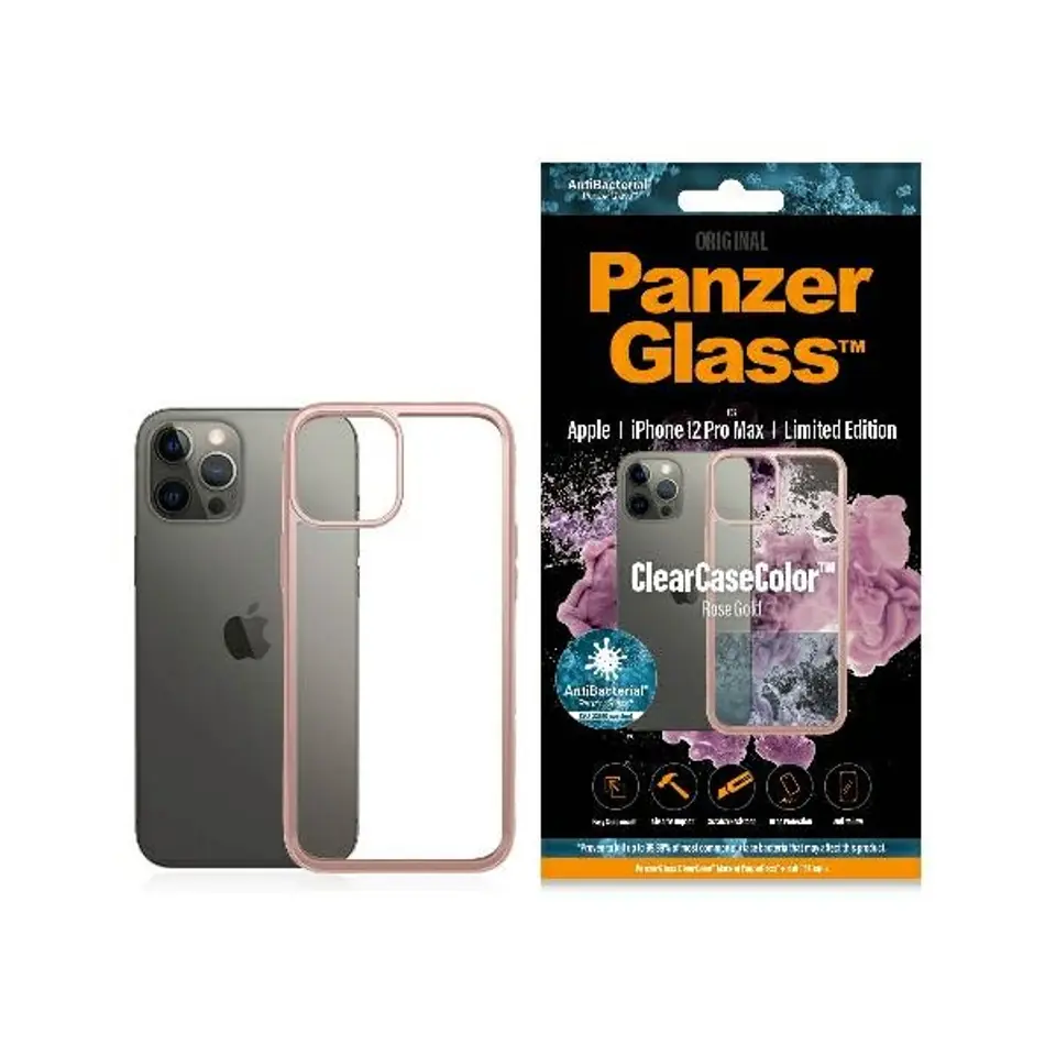 ⁨PanzerGlass ClearCase iPhone 12 Pro Max Rose Gold AB⁩ at Wasserman.eu