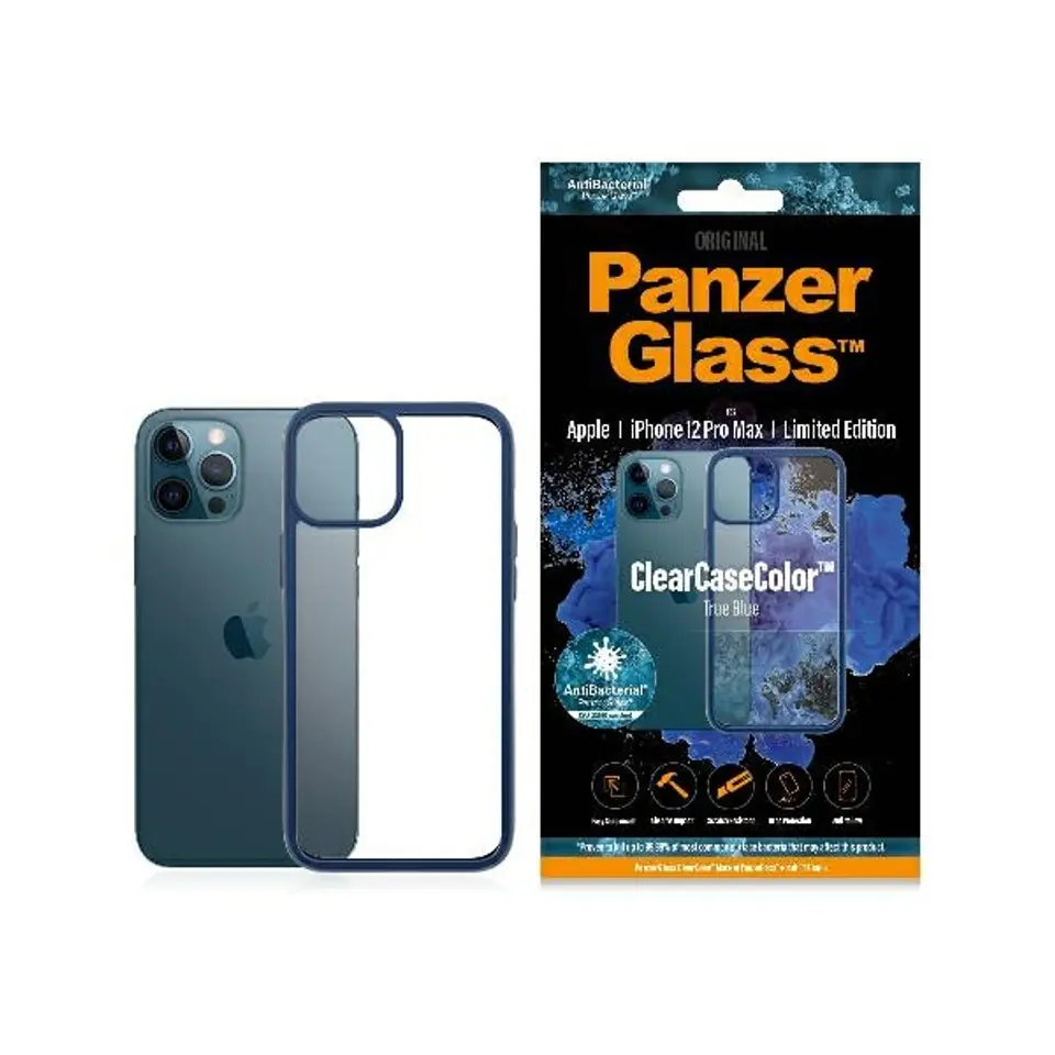 ⁨PanzerGlass ClearCase iPhone 12 Pro Max True Blue AB⁩ at Wasserman.eu