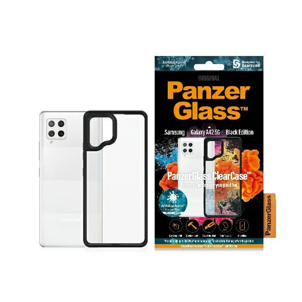 ⁨PanzerGlass ClearCase Samsung A42 5G black/black⁩ at Wasserman.eu