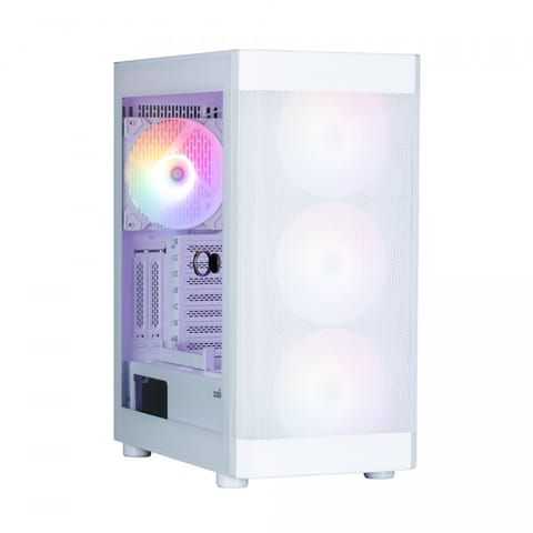 ⁨Obudowa I4 TG ATX Mid Tower 4 fans RGB Biała⁩ w sklepie Wasserman.eu