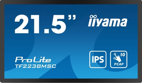 Monitor 21.5 inch TF2238MSC-B1 IPS,FHD,DP,HDMI,2x2W,2xUSB,600(cd/m2), 10pts.7H,IP1X(Front),Vertical/Horizontal at Wasserman.eu