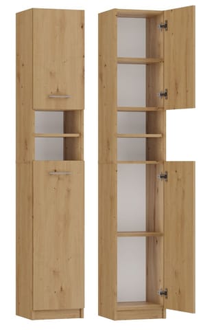 ⁨Słupek łazienkowy Marbela 1.0 DĄB ARTISAN⁩ w sklepie Wasserman.eu