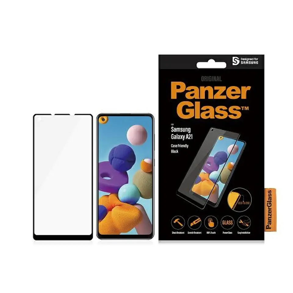 ⁨PanzerGlass E2E Regular Samsung A21 A215 Case Friendly czarny/black⁩ w sklepie Wasserman.eu