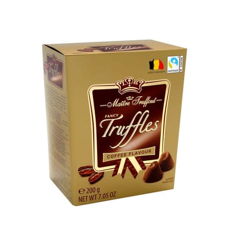 ⁨MaitreTruffout Belgijskie Trufle Kawowe 200 g⁩ w sklepie Wasserman.eu