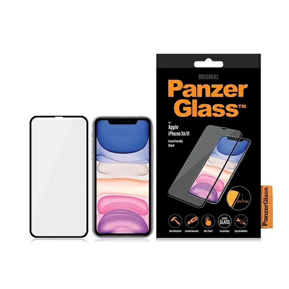 ⁨PanzerGlass E2E Super+ iPhone XR/11 Case Friendly black/black⁩ at Wasserman.eu