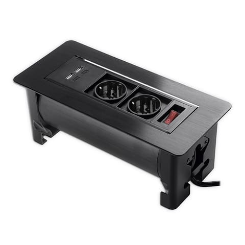 ⁨Rotating table top socket Spacetronik SPS-O24B V2⁩ at Wasserman.eu