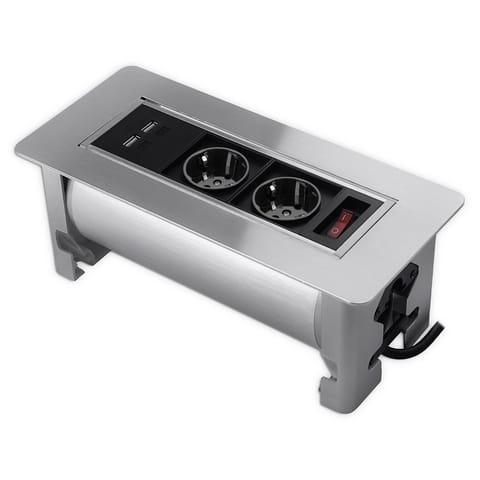 ⁨Rotating table top socket Spacetronik SPS-O24S V2⁩ at Wasserman.eu