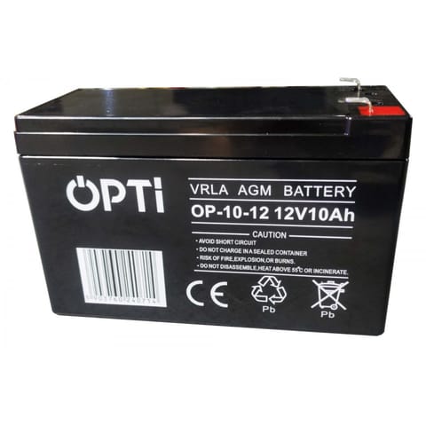 ⁨Akumulator AGM OPTI 12V 10 Ah⁩ w sklepie Wasserman.eu