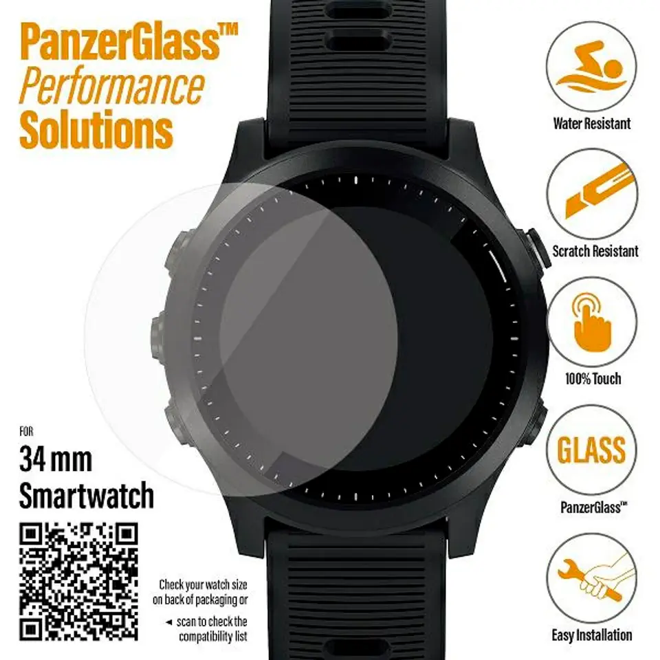 ⁨PanzerGlass Galaxy Watch 3 34mm Garmin Forerunner 645/645 Music/Fossil Q Venture Gen 4/Skagen Falster 2"⁩ at Wasserman.eu