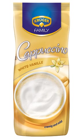 ⁨Kruger Cappuccino White-Vanilia 500 g⁩ w sklepie Wasserman.eu