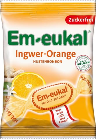 Em-eukal Ingwer-Orange Cukierki bez Cukru 75 g w sklepie Wasserman.eu