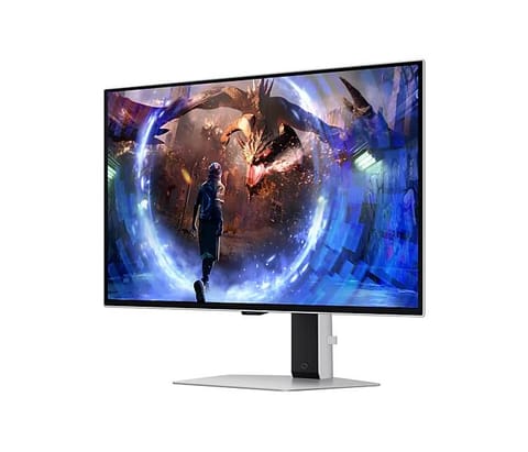 ⁨Samsung G60SD computer monitor 68.6 cm (27") 2560 x 1440 pixels Quad HD OLED Silver⁩ at Wasserman.eu