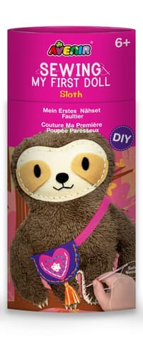 Creative set My first doll to sew - Sloth at Wasserman.eu