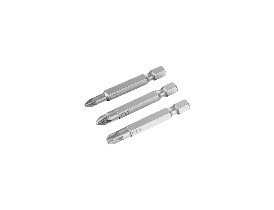 ⁨Screwdriver bits - pozidriv set pz1,2,3/50 (3 pcs.)⁩ at Wasserman.eu