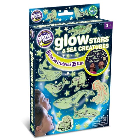 ⁨Wall stickers Brainstorm Glow Stars and sea creatures⁩ at Wasserman.eu