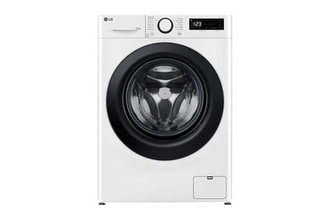 ⁨LG | Washing machine with dryer | F4DR509SBW | Energy efficiency class A | Front loading | Washing capacity 9 kg | 1400 RPM | Depth 55 cm | Width 60 cm | Display | Rotary knob + LED | Drying system | Drying capacity 6 kg | Steam function | Direct drive |⁩ at Wasserman.eu