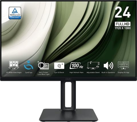 ⁨Monitor MSI PRO MP245PG (23.8" /IPS /100Hz /1920 x 1080 /Czarny)⁩ w sklepie Wasserman.eu