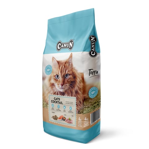 ⁨Canun Terra Cats Cocktail 4kg dla kotów dorosłych⁩ w sklepie Wasserman.eu