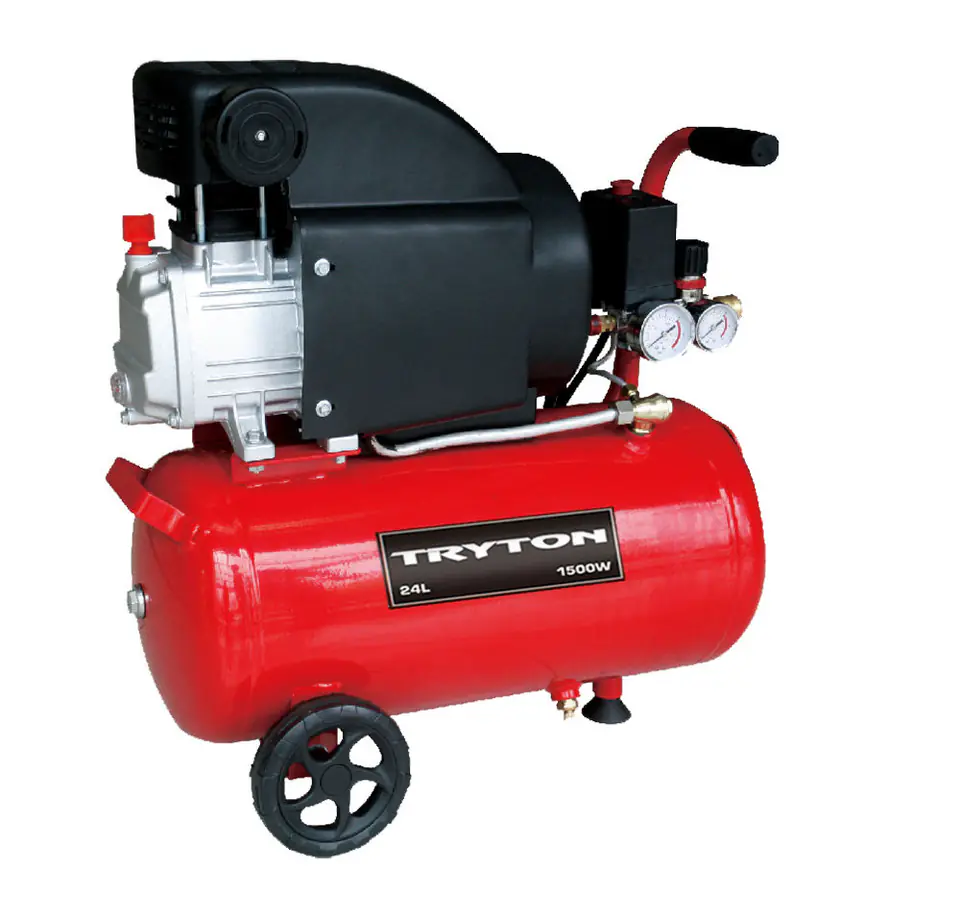 ⁨Kompresor olejowy 24l, 1500w/2km, 8bar, 206l/min⁩ w sklepie Wasserman.eu