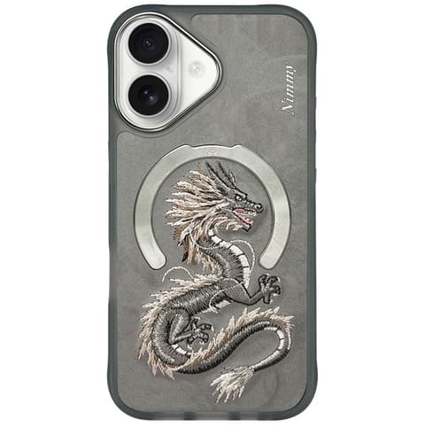 ⁨Etui Nimmy Dragon MagSafe do iPhone 16   szary⁩ w sklepie Wasserman.eu