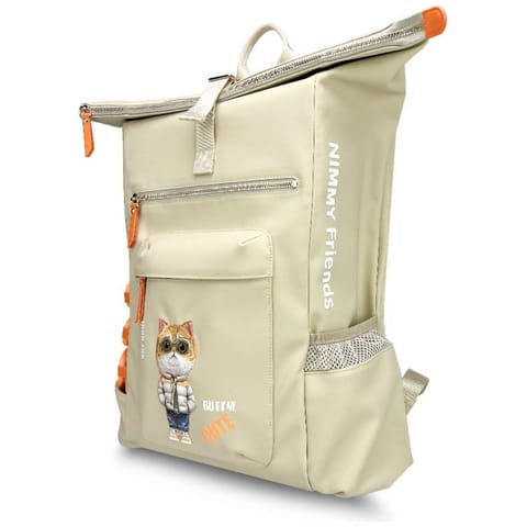 ⁨Plecak Nimmy Cool&Cute 2.0 Cat do        laptopa khaki⁩ w sklepie Wasserman.eu