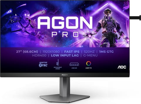 ⁨Monitor AOC AG276FK (27" /IPS /520Hz /1920 x 1080 /Czarno-szary)⁩ w sklepie Wasserman.eu