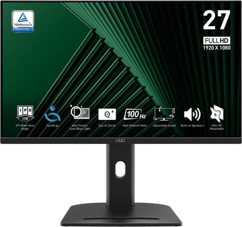 ⁨Monitor MSI PRO MP275PG (27" /IPS /100Hz /1920 x 1080 /Czarny)⁩ w sklepie Wasserman.eu
