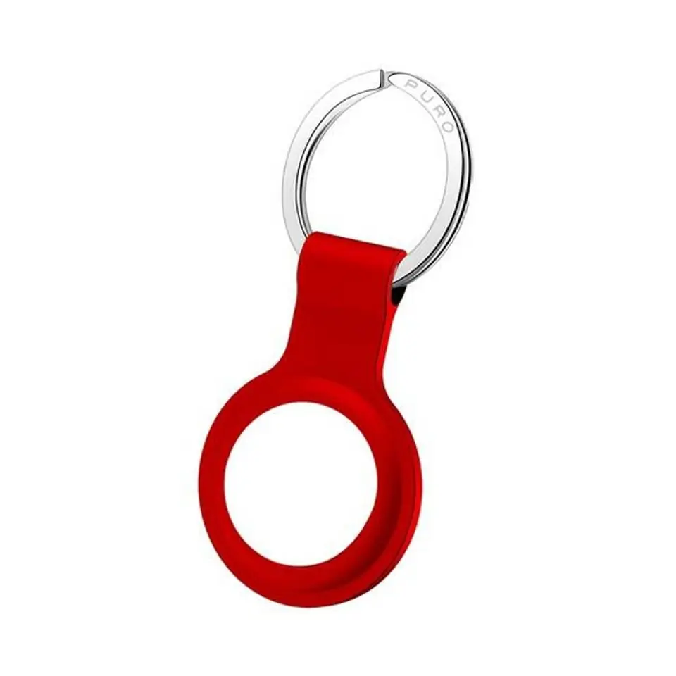 ⁨Puro ICON Case AirTag silicone red/red ATICON1RED keychain⁩ at Wasserman.eu