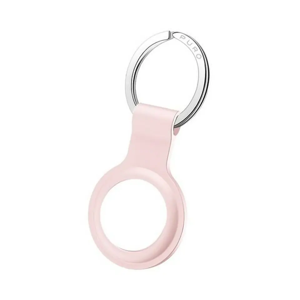 ⁨Puro ICON Case AirTag silicone sand pink/sand pink ATICON1ROSE keychain⁩ at Wasserman.eu