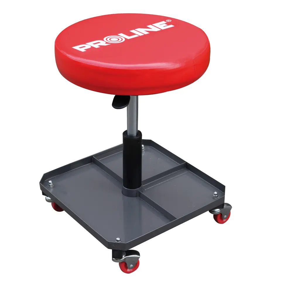 ⁨Pneumatic workshop stool on wheels, (5.7kg) proline⁩ at Wasserman.eu